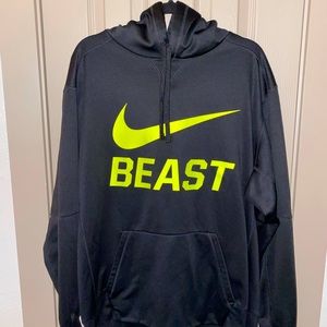 Nike Black/ Neon Green “BEAST” Hoodie